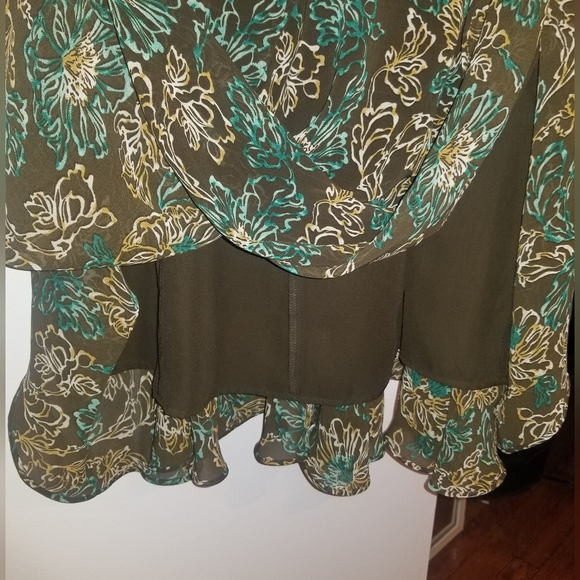 Liz Claiborne Sleeveless Maxi Slip Dress with Floral Pattern - Picture 8 of 8